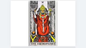 교황(The Hierophant)' 타로카드