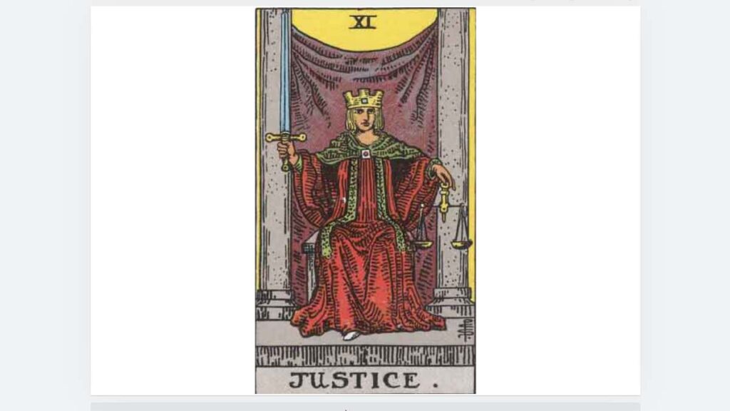 정의 카드 Justice