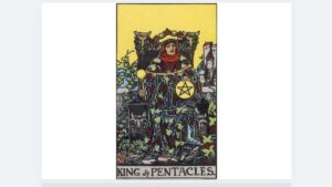 킹 펜타클 왕 카드(King of Pentacles)