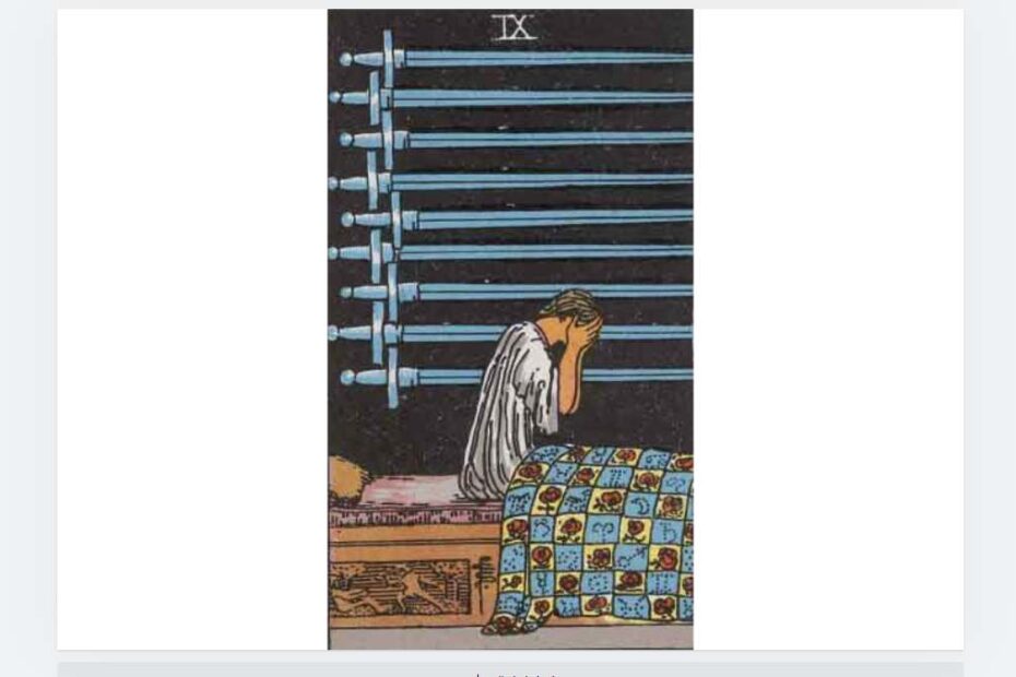 소드 9 (9 of Swords)