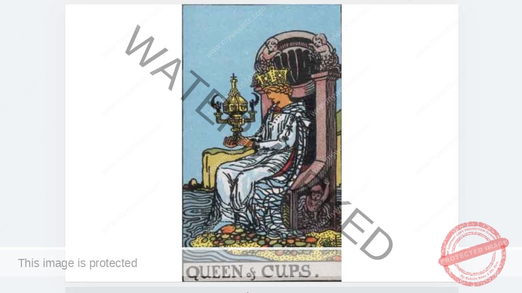 퀸 컵 여왕 카드