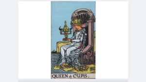 퀸 컵 여왕 카드