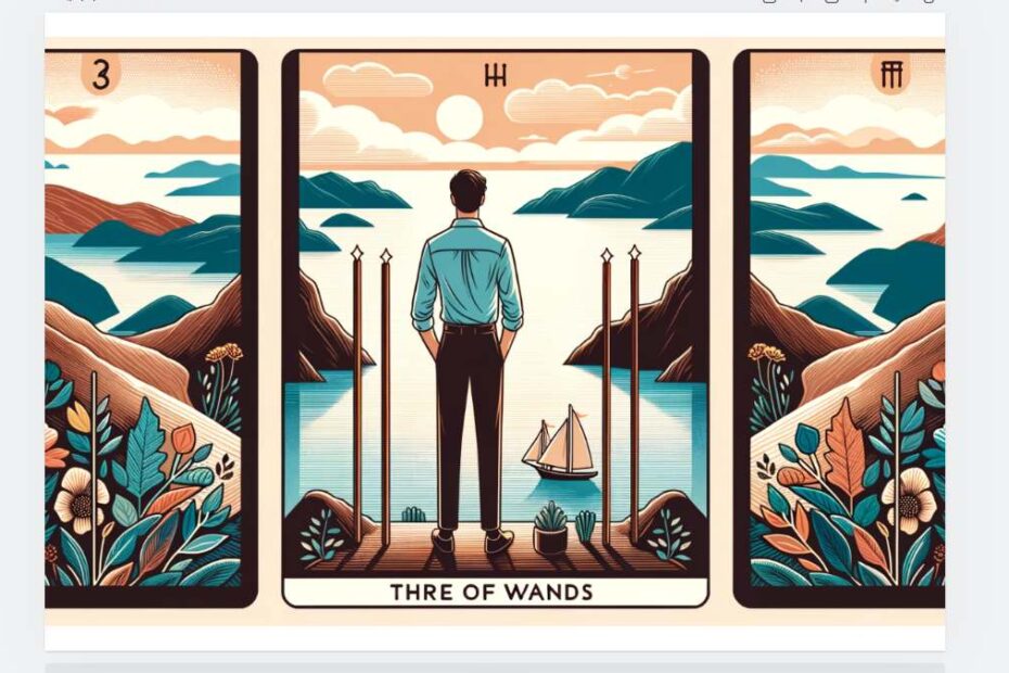 완즈 3 지팡이 카드(3 of Wands)